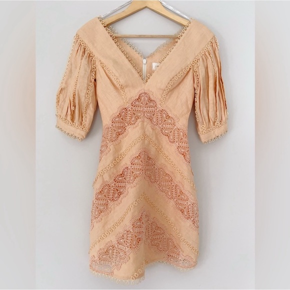 Zimmerman /Chevron crochet paneled dress - Picture 1 of 7